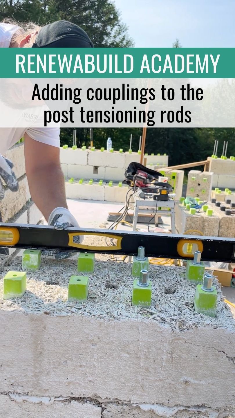 Renewabuild Academy adding coupling to post tensioning
