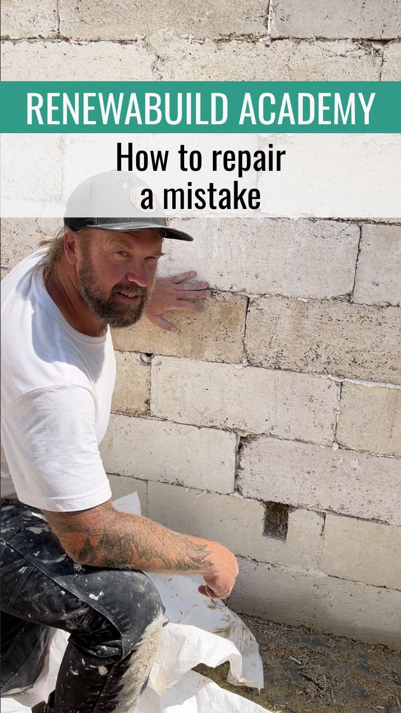 Renewabuild Academy how to fix a mistake